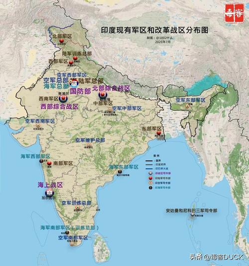 中国vs印度边境兵力布防图